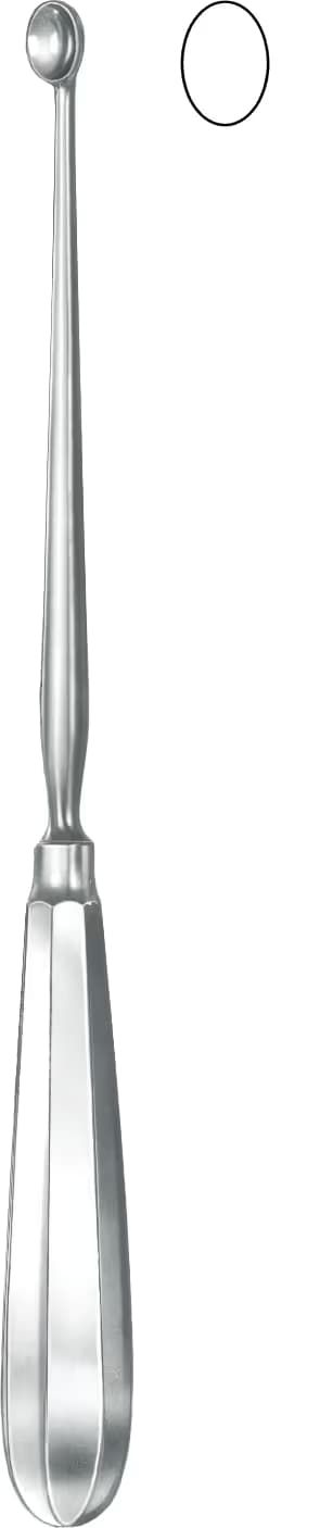 KEMIK KURETI SIMON 24CM FIG.1 6,8MM
