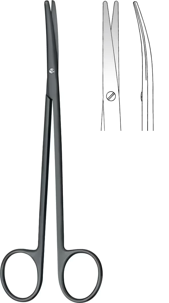 TC SERAMİK MAKAS METZENBAUM 11,5cm EĞRİ