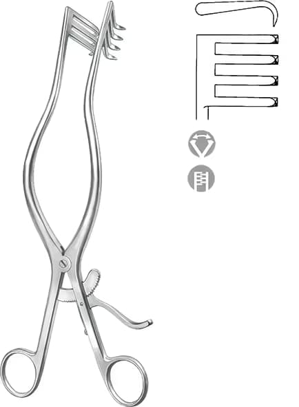 OTOMATIK EKARTOR ADSON 3X4 SIVRI 26CM