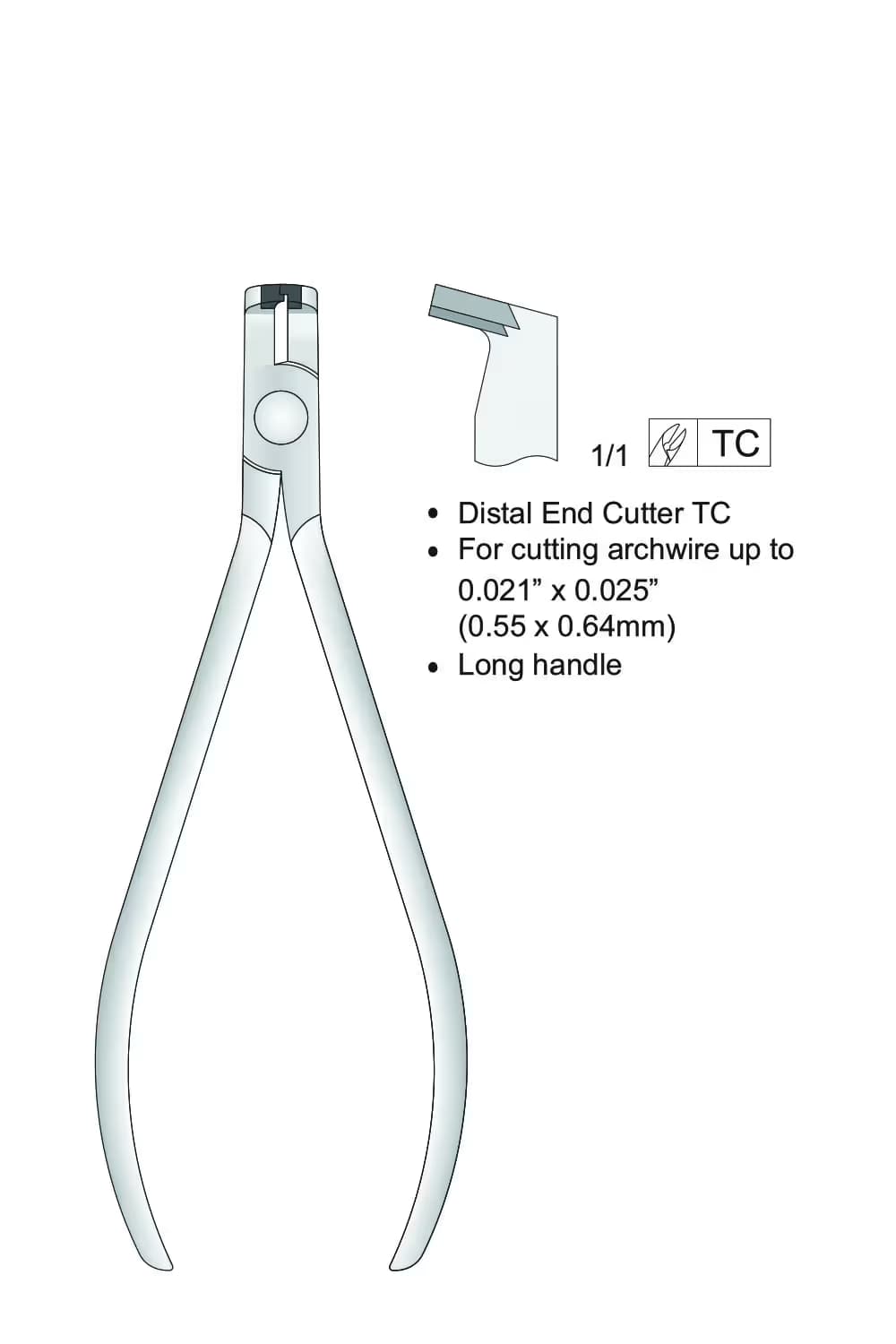 Tc Distal Teli Tutmak Ve Kesmek İçin 150Mm