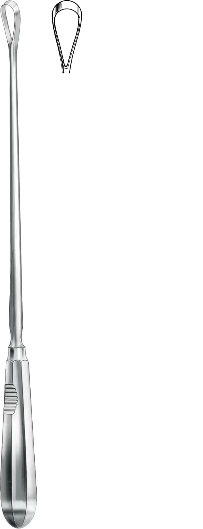 UTERINE KÜRET RECAIMER 30CM KESKİN SERT 9 23,5MM
