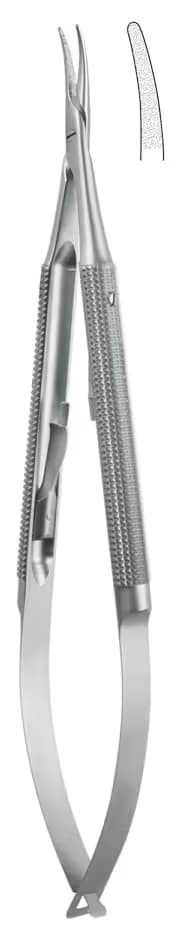 Portegü Mikro kilitli yuvarlak sap 1,2mm 21cm eğri elmas püskürtme