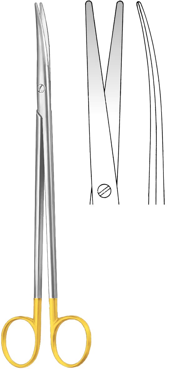 TC MAKAS METZENBAUM LAHEY İNCE 20CM EĞRİ