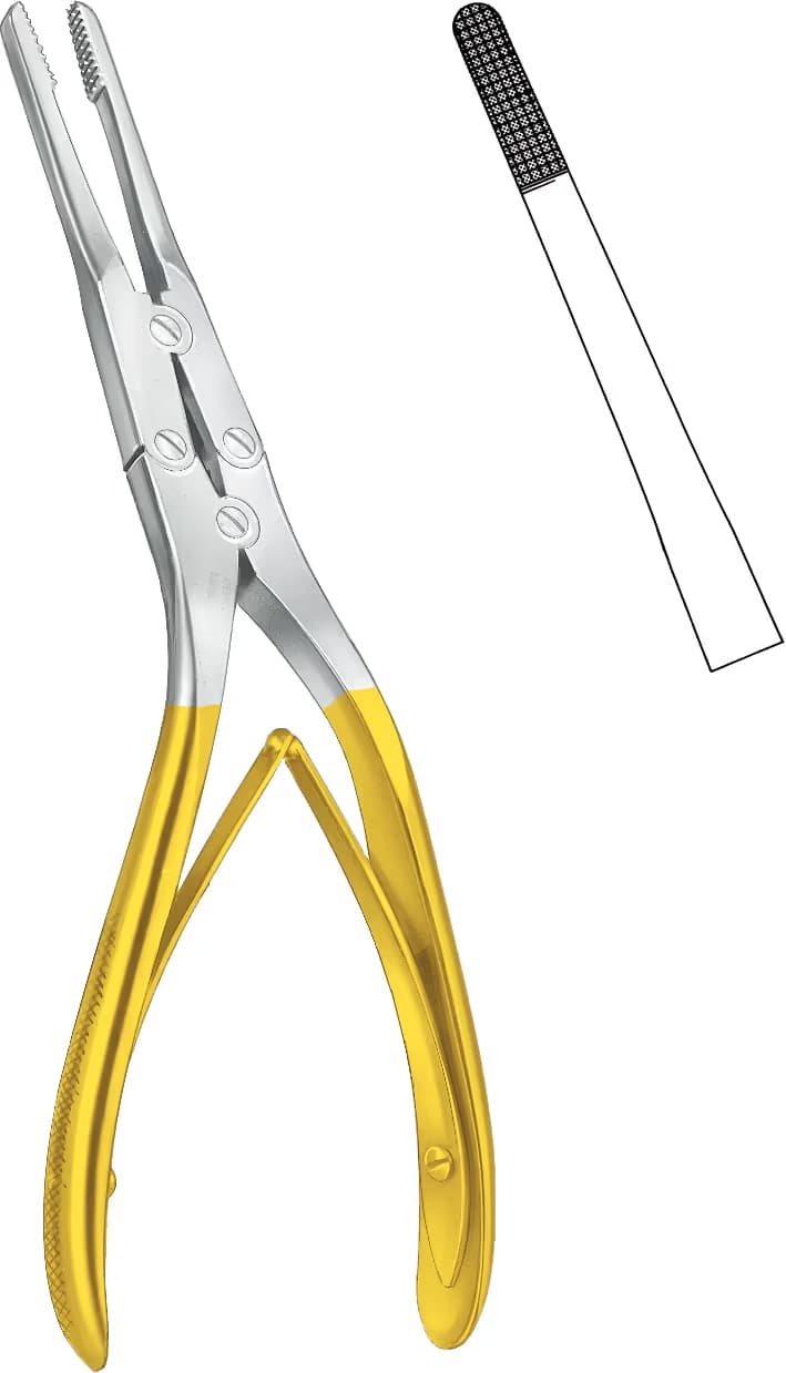 hm SEPTUM FORSEPS Rubin 18,5cm eğri
