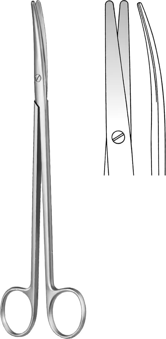 MAKAS METZENBAUM 18CM EĞRİ