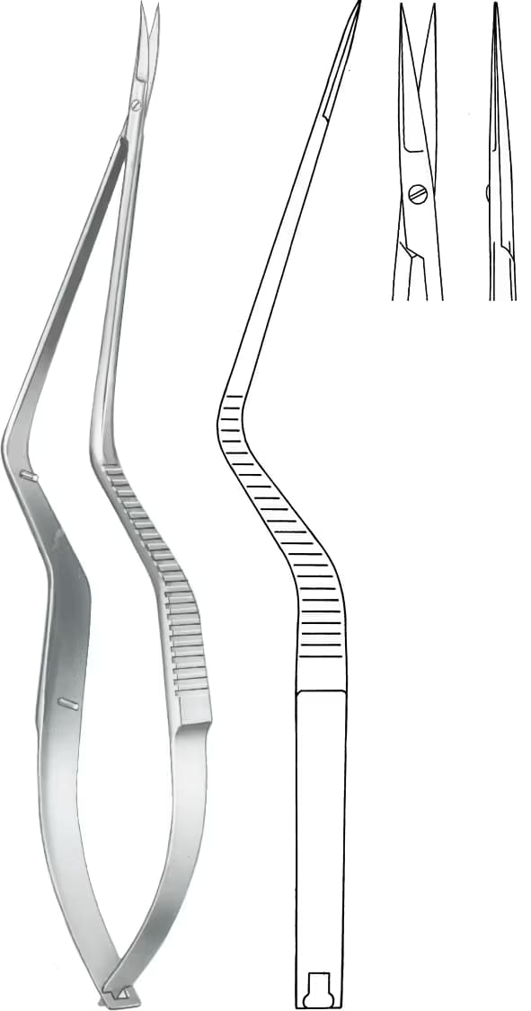 MİKRO MAKAS BAYONET 18,5cm DÜZ