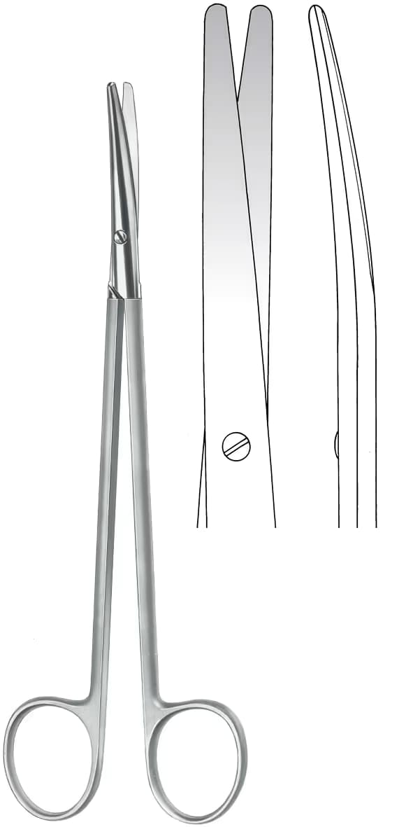 MAKAS METZENBAUM SUPER KESICI 23CM EĞRİ