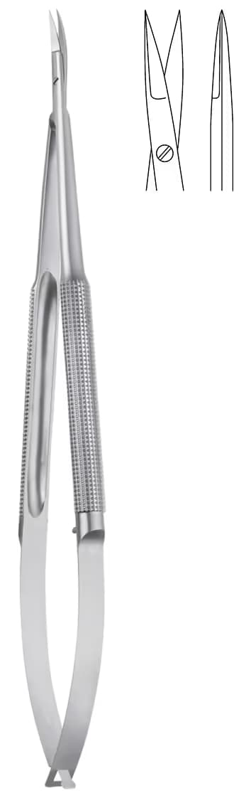 MİKRO MAKAS YUVARLAK SAP 15cm DÜZ