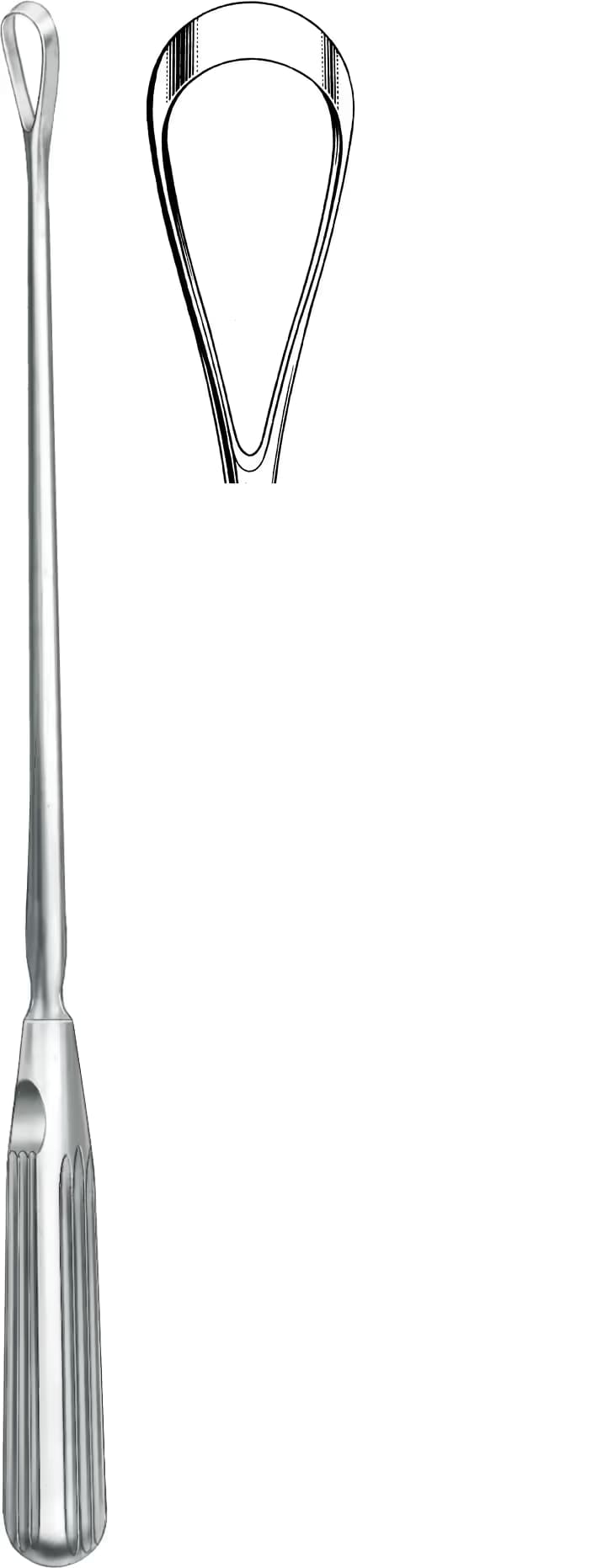 UTERIN KÜRET SIMS 25,5CM 21MM KESKİN