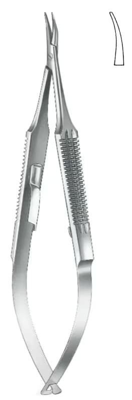 PORTEGÜ MİKRO CASTROVIEJO İNCE KİLİTLİ 13CM EĞRİ