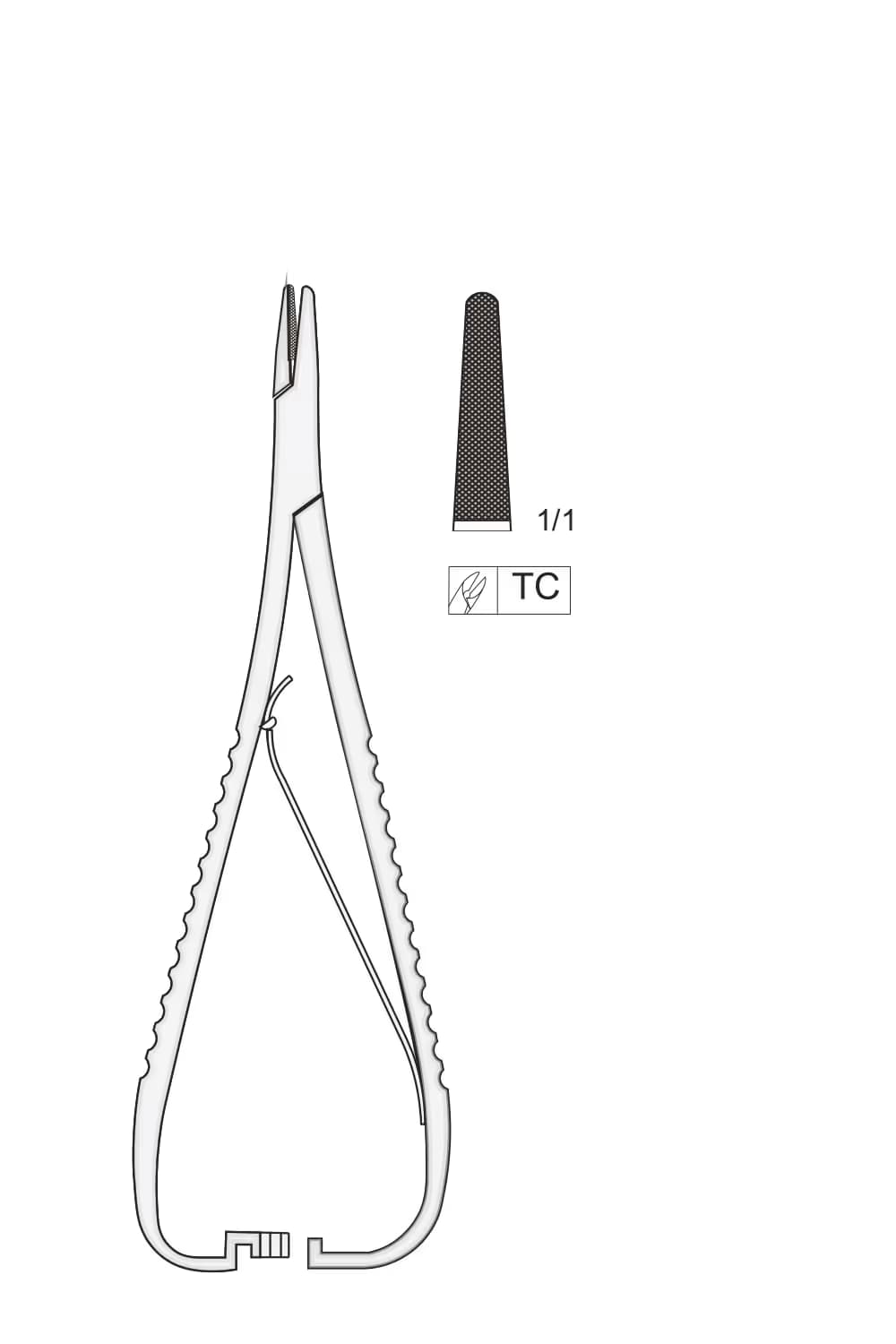 Tc Mathieu İğne Tutucu 200Mm
