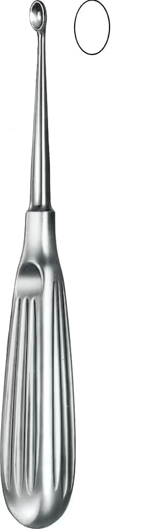 KEMIK KURETI VOLKMANN 17CM FIG.1 6,8MM