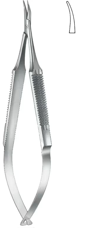 PORTEGÜ MİKRO CASTROVIEJO İNCE KİLİTSİZ 9CM EĞRİ