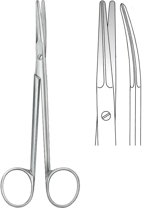 DİSEKSİYON MAKASI 14,5CM EĞRİ