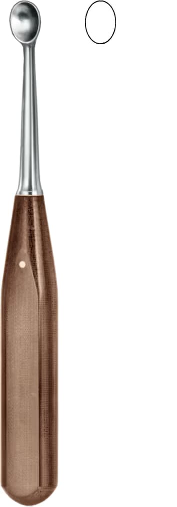KEMIK KURETI hp saplı VOLKMANN 18,5CM FIG.0 5,2mm