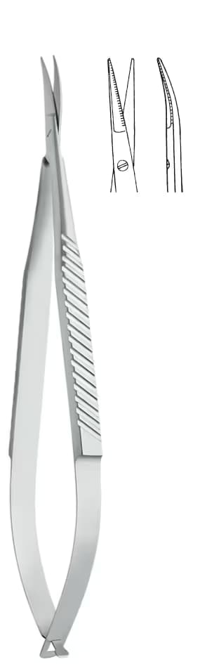 MİKRO MAKAS DÜZ SAP 9MM TIRTIKLI AĞIZ S/S 15CM EĞRİ