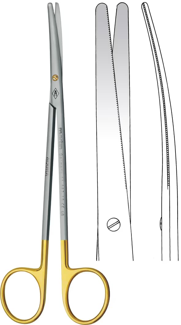 TC MAKAS METZENBAUM 30CM EĞRİ