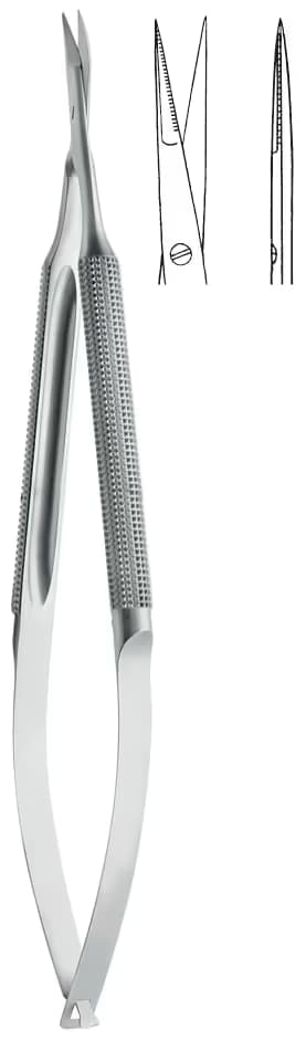 MİKRO MAKAS YUVARLAK SAP TIRTIKLI 14MM AĞIZ S/S 15CM DÜZ