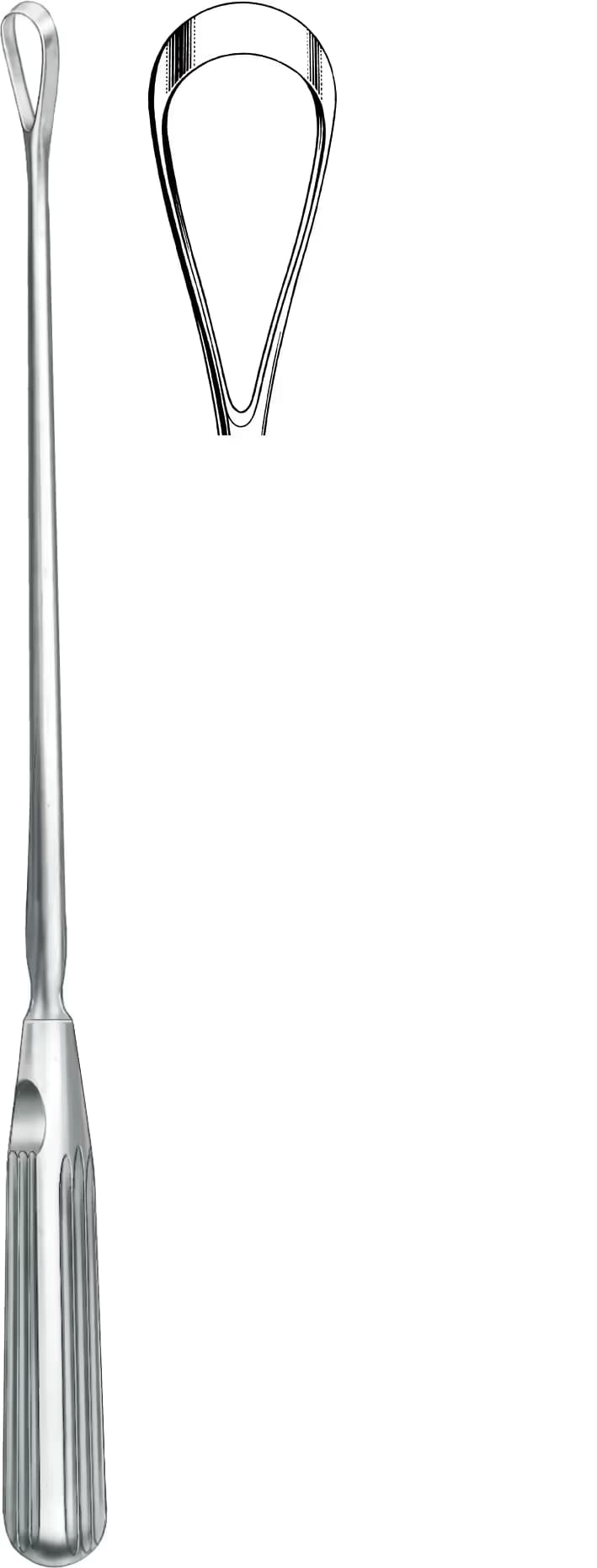 UTERIN KÜRET SIMS 25,5CM 19MM KESKİN