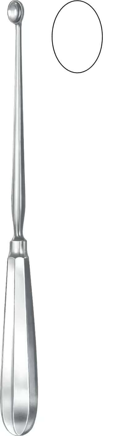 KEMIK KURETI SIMON 24CM FIG.6 14,5MM