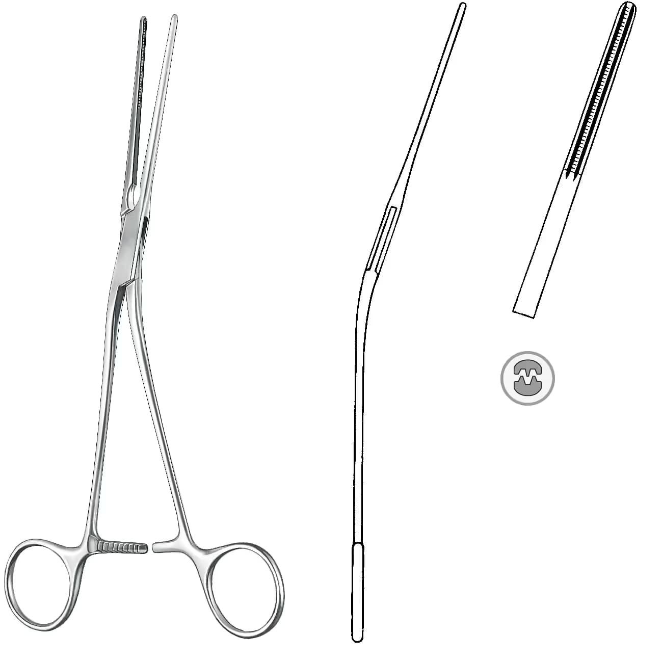 ATRAVMATIK KLEMP DEBAKEY POTTS 21cm