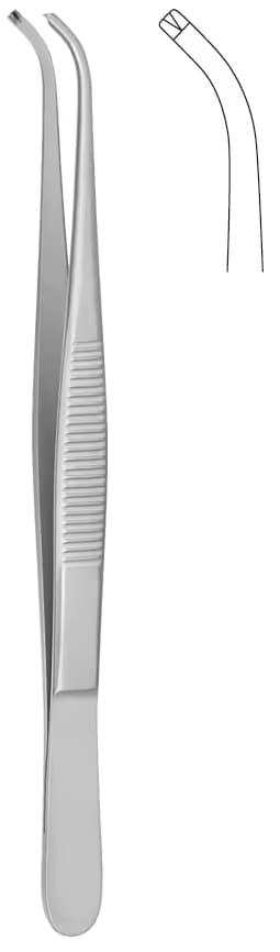 Penset Standart Orta 1x2 dişli 14,5cm Eğri