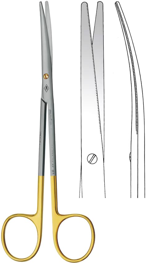 TC MAKAS METZENBAUM INCE TIRTIKLI AGIZ 18CM EĞRİ