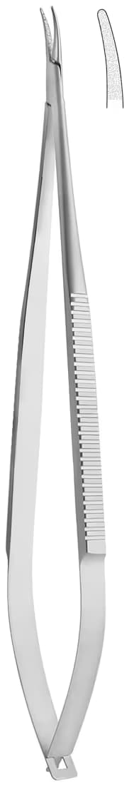 TC Portegü Mikro kilitsiz düz sap 1,2mm 18cm eğri
