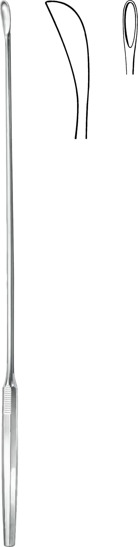 KÜRET LUER KORTE 31CM 3,4MM