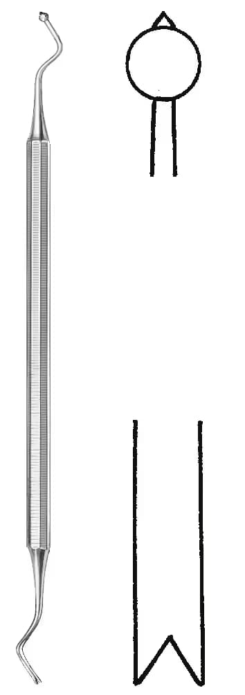 plak için küret lindorf 16cm