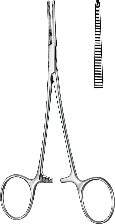 HEMOSTATİK KLEMP LERICHE 1X2 DISLI 15CM DUZ