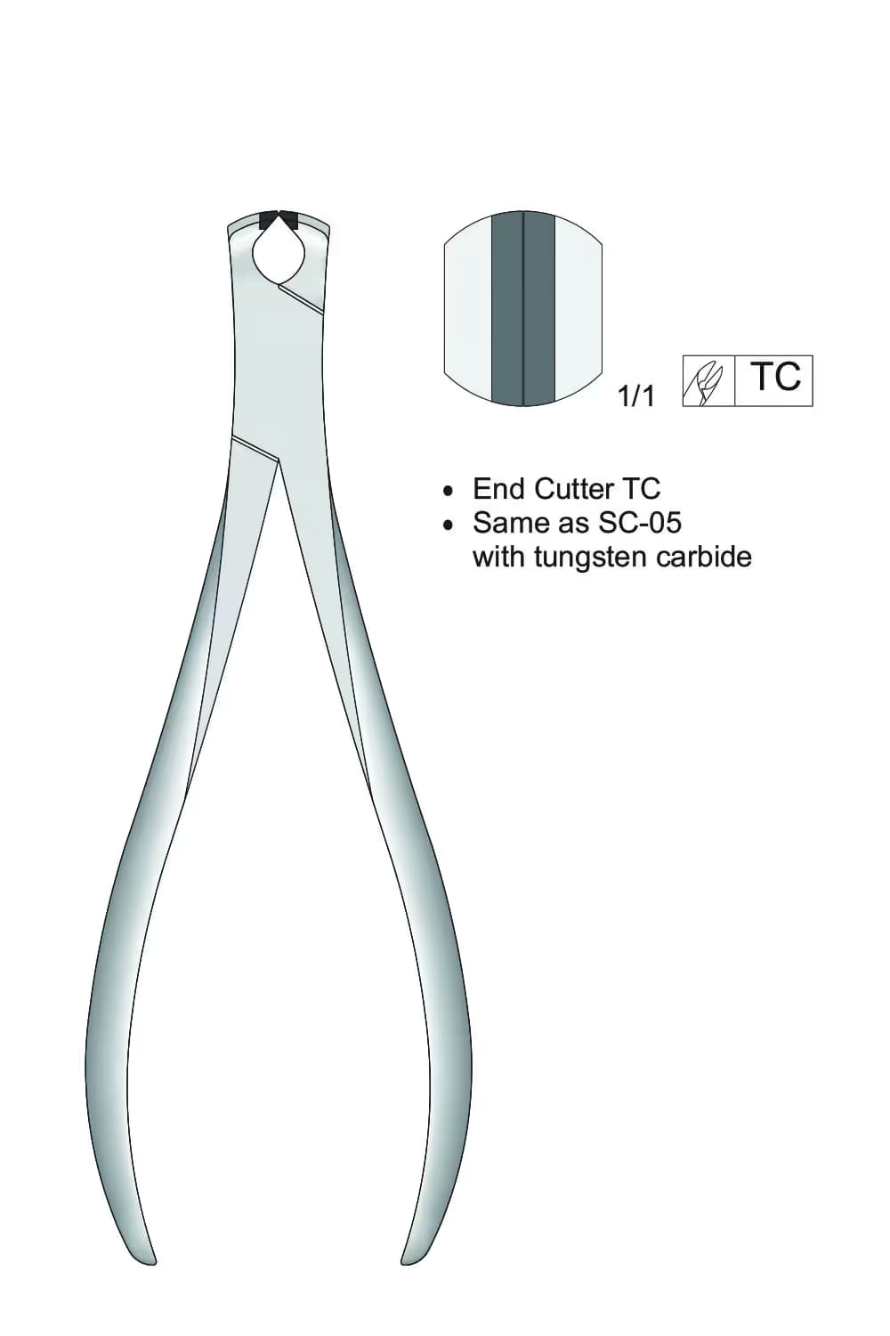 Tc Uc Kesicisi Sert Teller İçin 145Mm