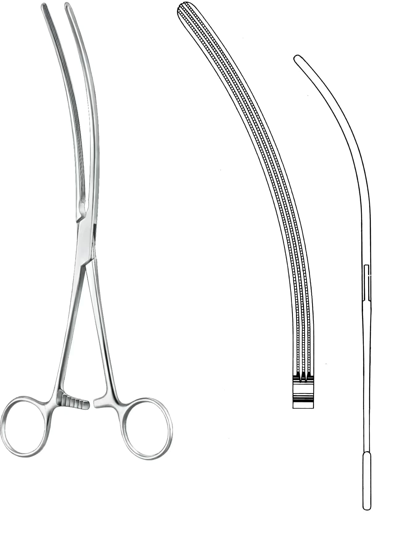 ATRAVMATİK BARSAK KLEMPİ MAYO ROBSON 25CM EĞRİ