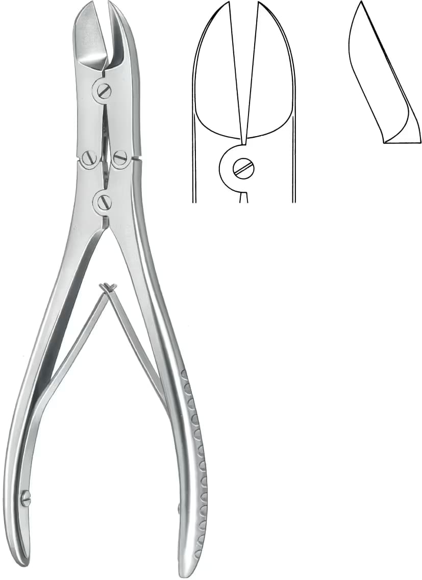 KEMİK KESME KLEMPİ RUSKIN LISTON 18,5cm EĞRİ