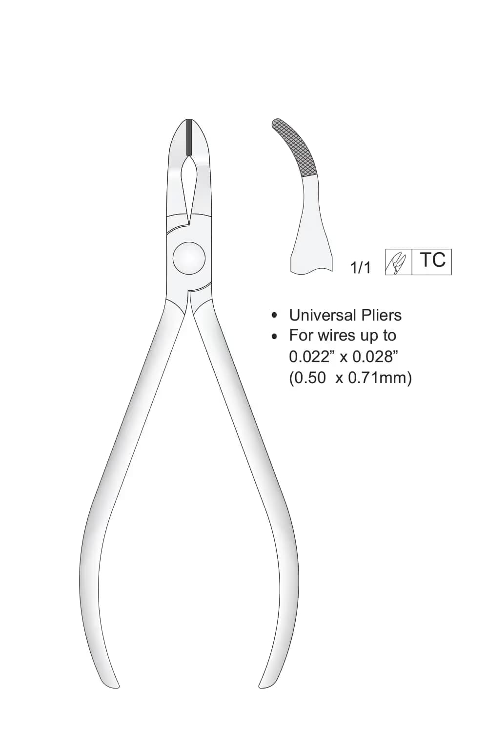 Tc Evrensel Weingart Pensesi 135Mm, (0,71Mm)