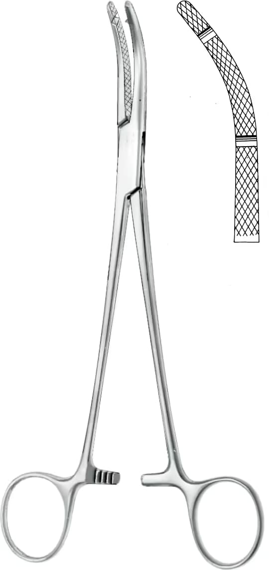 HİSTEROKTOMİ KLEMP HEANEY 19,5CM İKİ KANALLI