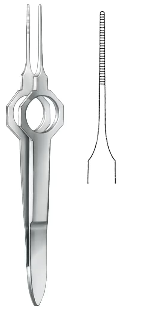 İris penseti foerster 8,5cm düz