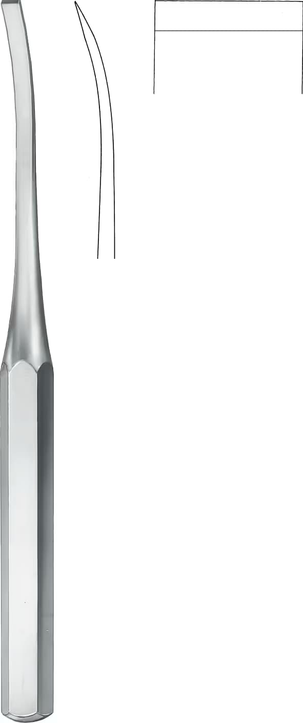 OSTEOTOM HIBBS EĞRİ 24,5cm 25mm