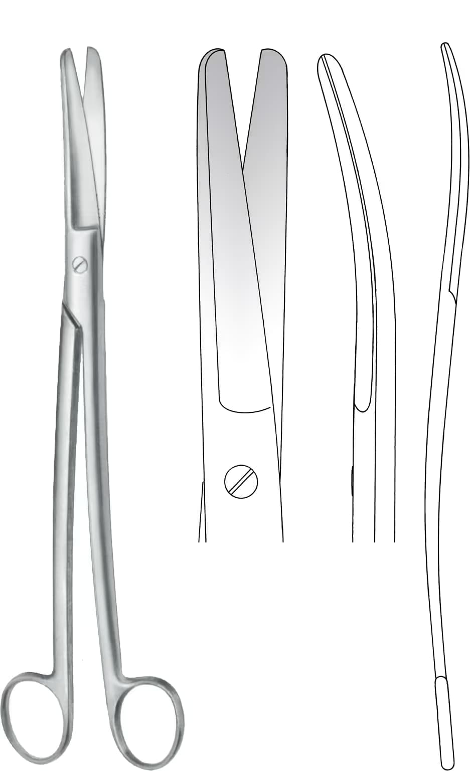 RAHİM MAKASI SIMS SIEBOLD 25CM EĞRİ