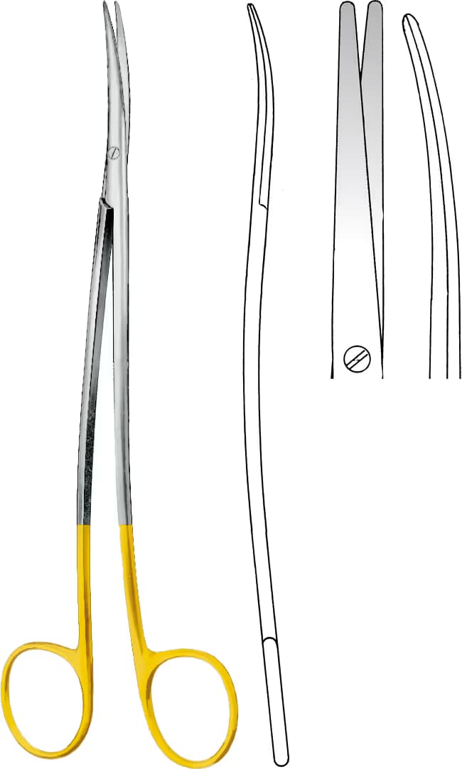 TC MAKAS METZENBAUM S MODEL İNCE 18CM EĞRİ