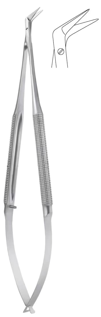 MİKRO MAKAS 23cm 60DERECE YUVARLAK SAP