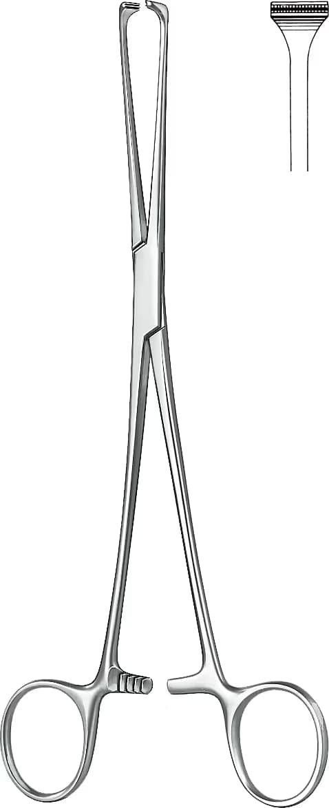 ATRAVMATIK KLEMP DE BAKEY ALLIS 20CM 7,0mm