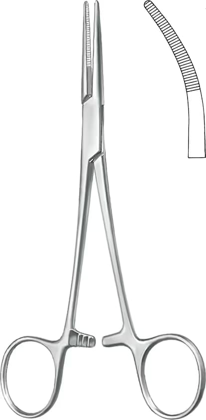 HEMOSTATİK KLEMP PROVIDENCE-HOSPITAL 14CM EGRI