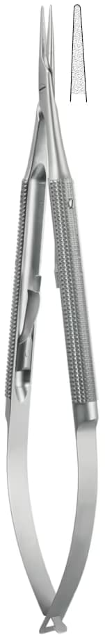 Portegü Mikro kilitli yuvarlak sap 0,80mm 15cm düz elmas püskürtme