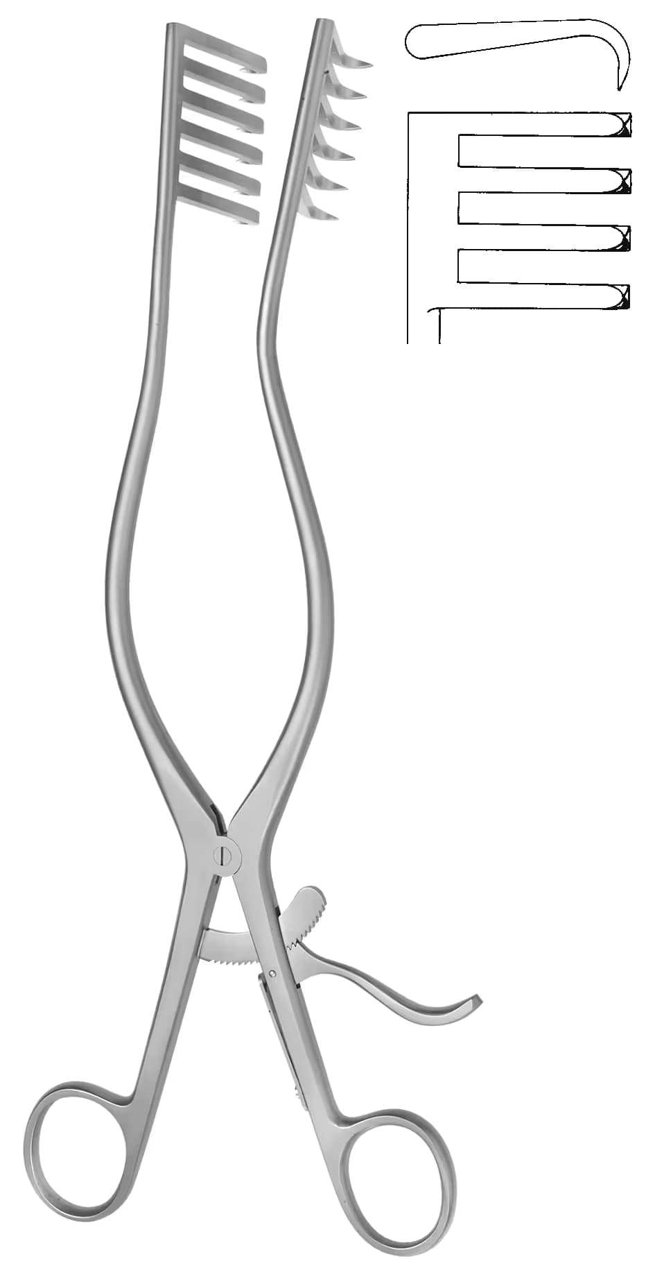 OTOMATIK EKARTOR ADSON 3X4 YARI SIVRI 26CM