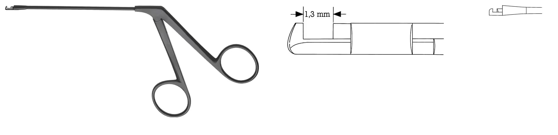 ALLIGATOR MİKRO DIETER FORSEPS 1,3mm