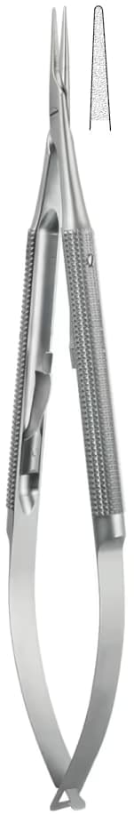 Portegü Mikro kilitli yuvarlak sap 0,80mm 21cm düz elmas püskürtme