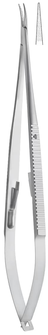 Portegü Mikro kilitli düz sap 0,40mm 18cm düz elmas püskürtme
