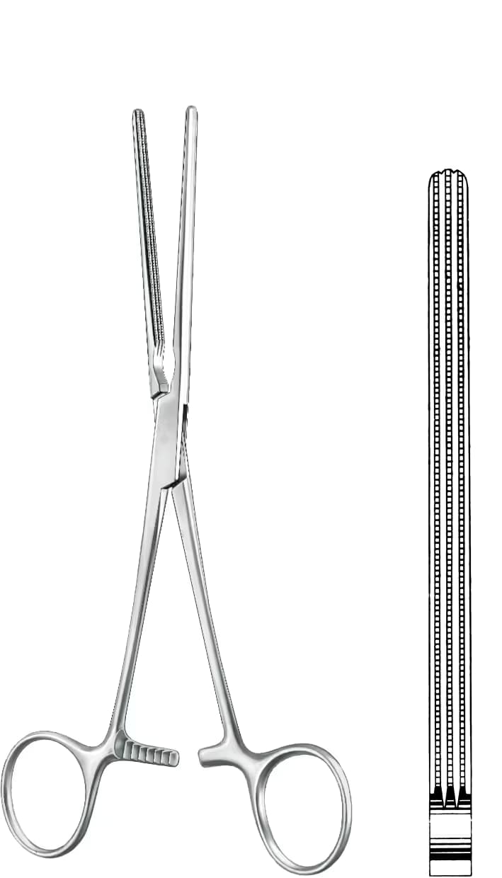 ATRAVMATİK BARSAK KLEMPİ HARTMANN 20CM DÜZ