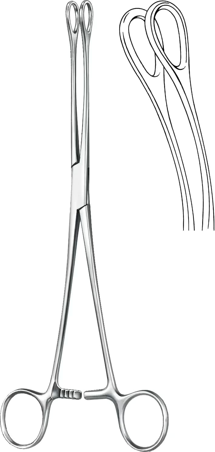 SPANÇ KLEMPİ FOERSTER DİŞSİZ 25CM EĞRİ